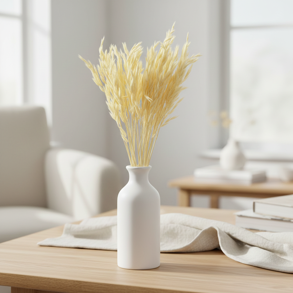 Sušený oves (Avena) bílý – sušené květiny do vázy, svatební a interiérové dekorace